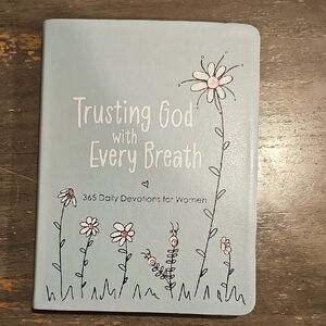 Blue Devotional Journal with Floral Design